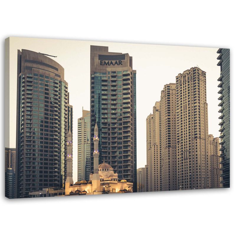 Obraz na płótnie Feeby Wieżowce w Dubaju architektura 100x70cm 1szt