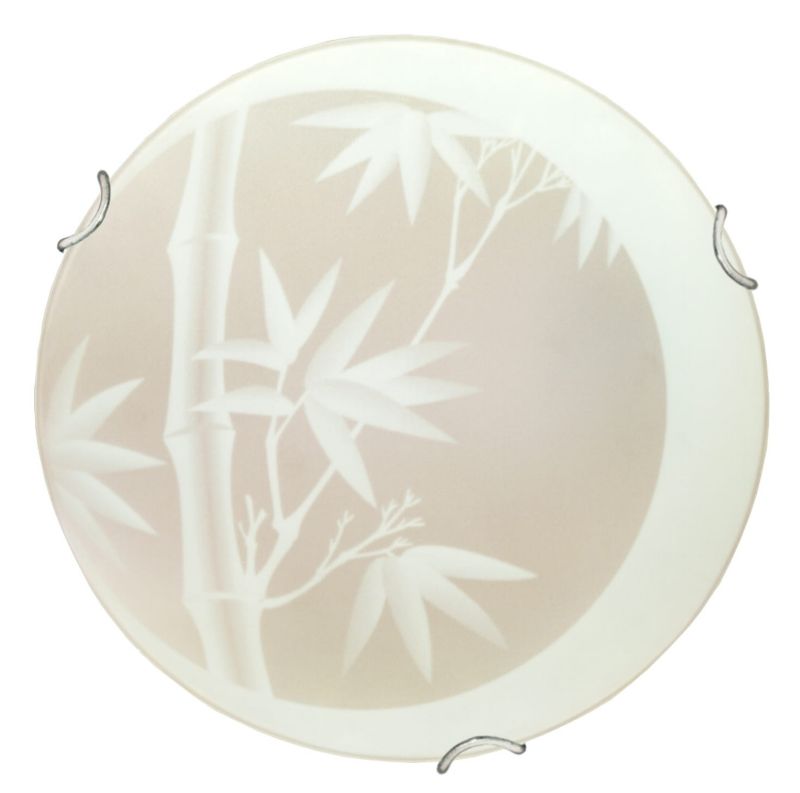 Plafon sufitowy nowoczesny Candellux Bamboo kremowo-chromowany 1 x E27 x IP20 wym: 9 x 30 x 30 cm - 1 szt.