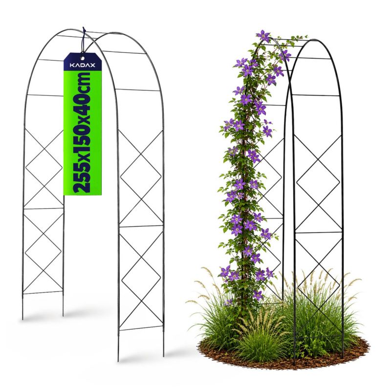 Pergola KADAX Ogrodowa metalowa Łuk Na Róże Pnącza Kwiaty Podpora Kwiatów 255cm 1 szt.