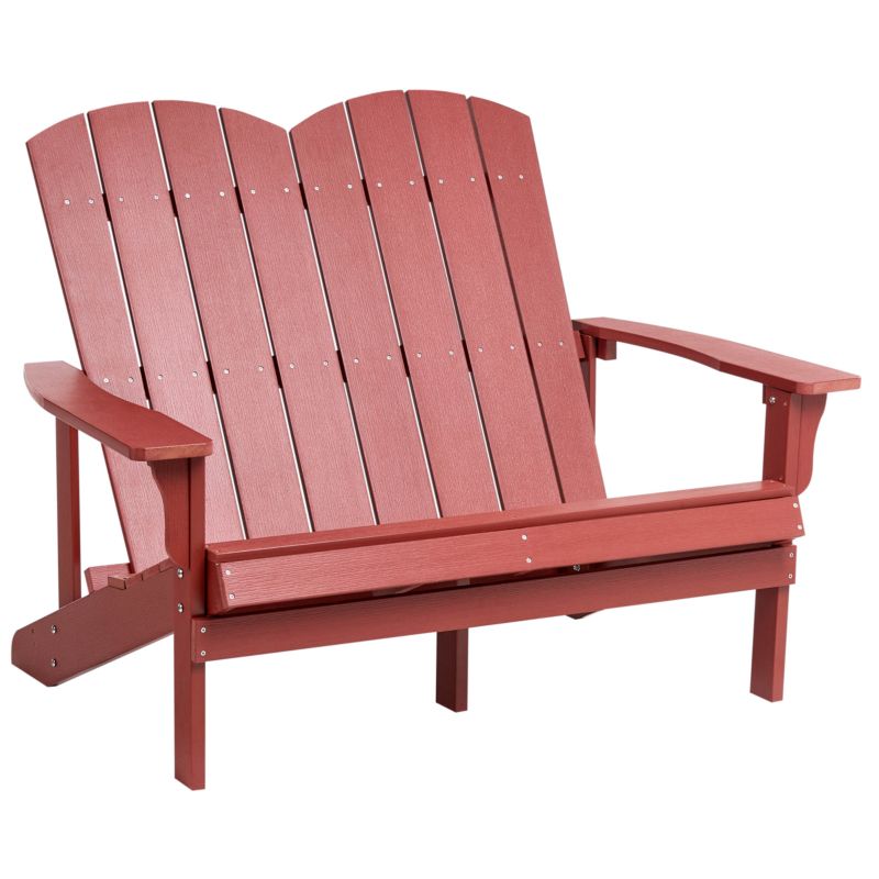 Ławka ogrodowa Adirondack 125 cm Czerwony 1 szt.