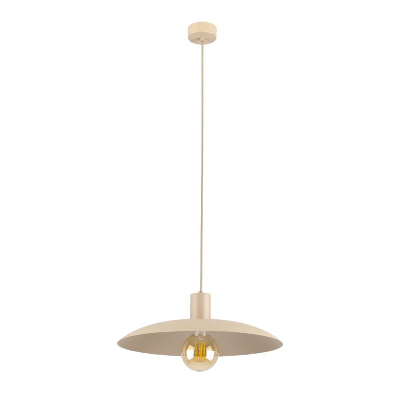 Lampa wisząca Tk-Lighting Astra Sabia beżowy daszek metalowy - 1szt.