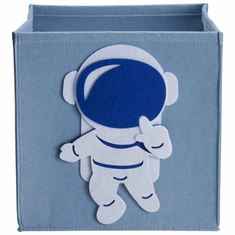 Kosz tekstylny na zabawki i akcesoria Astronauta HowHomely wielokolorowy 30 x 30 cm 1 szt.
