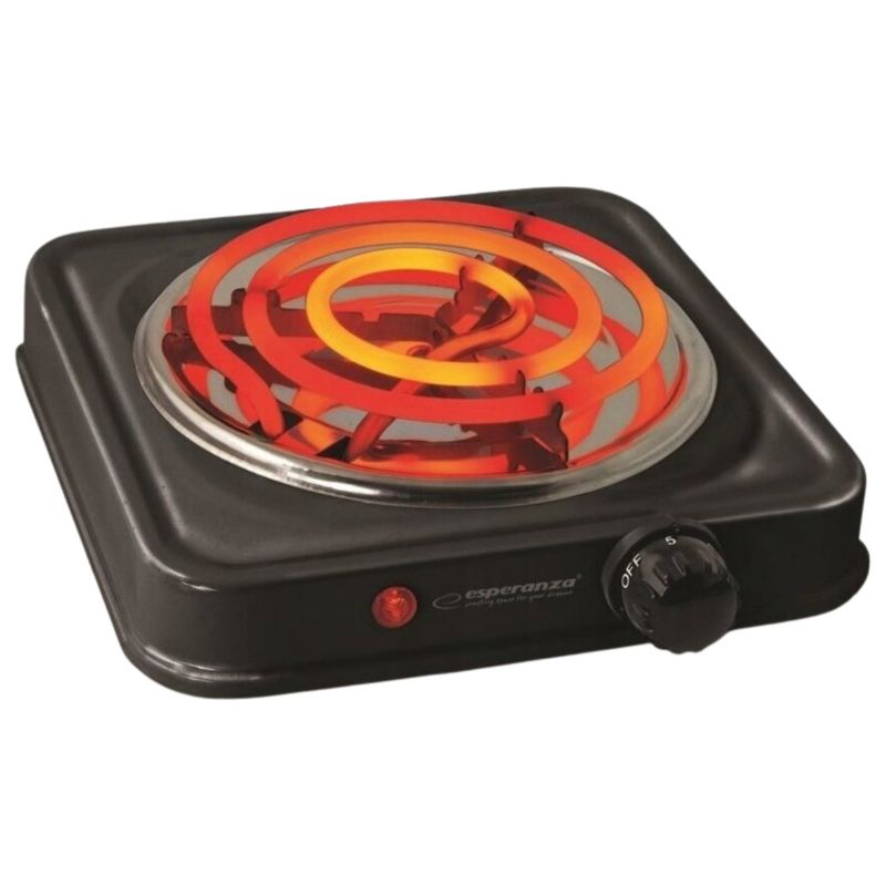 Kuchenka elektryczna turystyczna Esperanza ETNA EKH012K 1 palnik 1000W 21 cm 21x21x6 cm 1 szt.