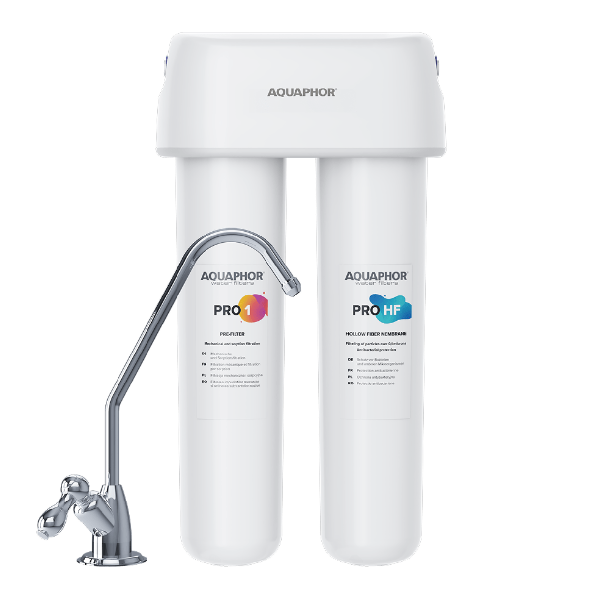 Filtr wody pod zlew Aquaphor DUO HF PRO, sorpcyjny filtr wody.