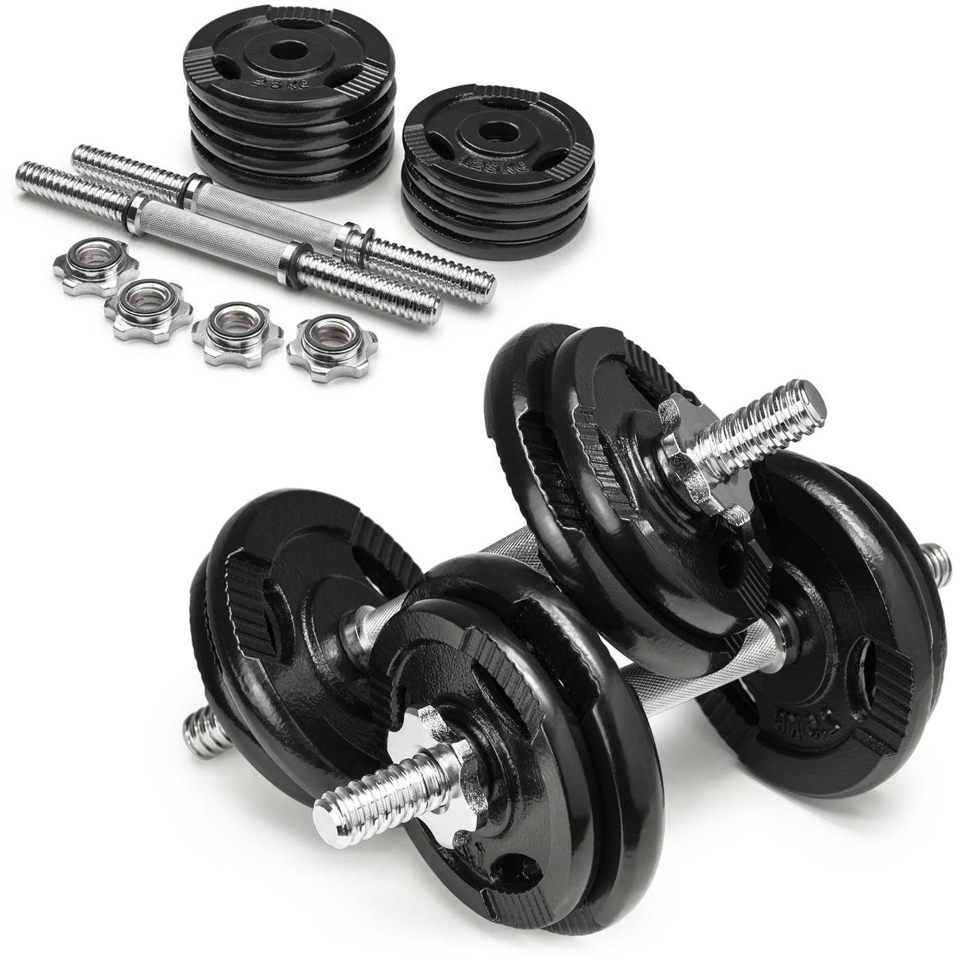 Hantle treningowe żeliwne AbarQs 20KG 2x10kg