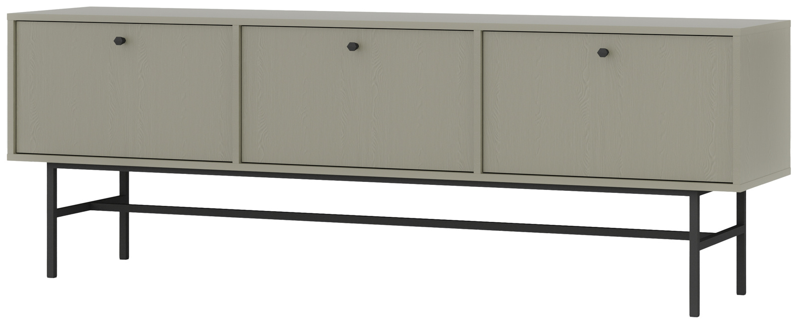 Trzydrzwiowa szafka pod telewizor 180 cm do salonu TOKEN