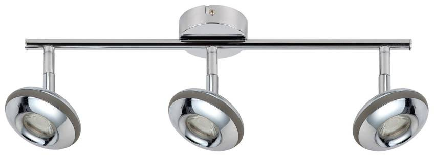 Srebrna lampa wisząca LED 3x6W do salonu SKIPPER COB 50 cm
