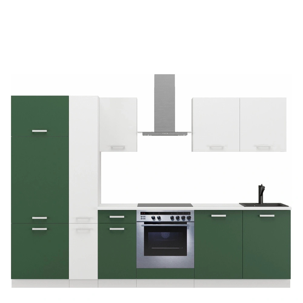 Nowoczesne meble kuchenne z blatem TONY 290 cm