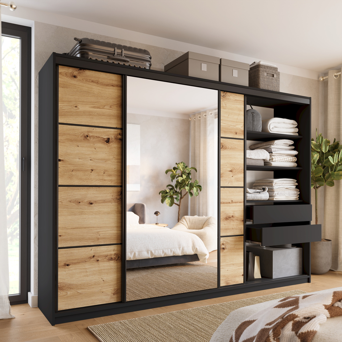 Szafa przesuwna 280 cm LOFT
