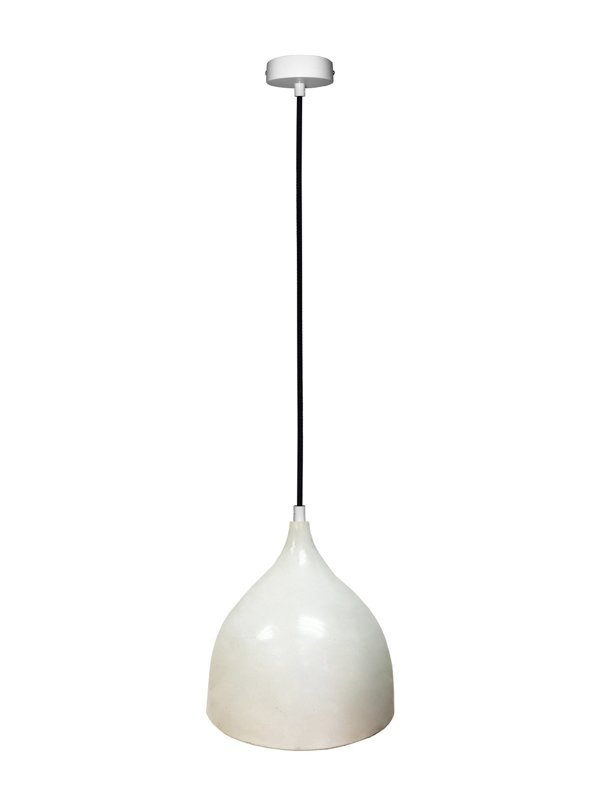 Biała lampa wisząca metalowa do salonu i jadalni YSTAD 22 cm