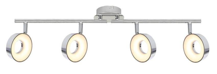 Chromowa lampa LED nad lustro 71 cm ISLA 4-płomienna