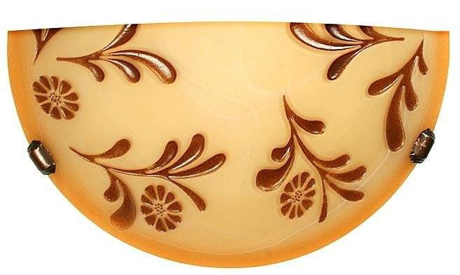 Plafon ścienny 30 cm do salonu i przedpokoju ITAKA patyna