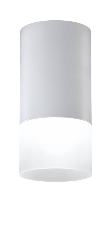 Szara lampa sufitowa natynkowa tuba 1xGU10 do salonu 13 cm