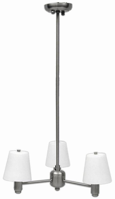 Lampa wisząca z regulacją wysokości do salonu OMA 50 cm nikiel matowy