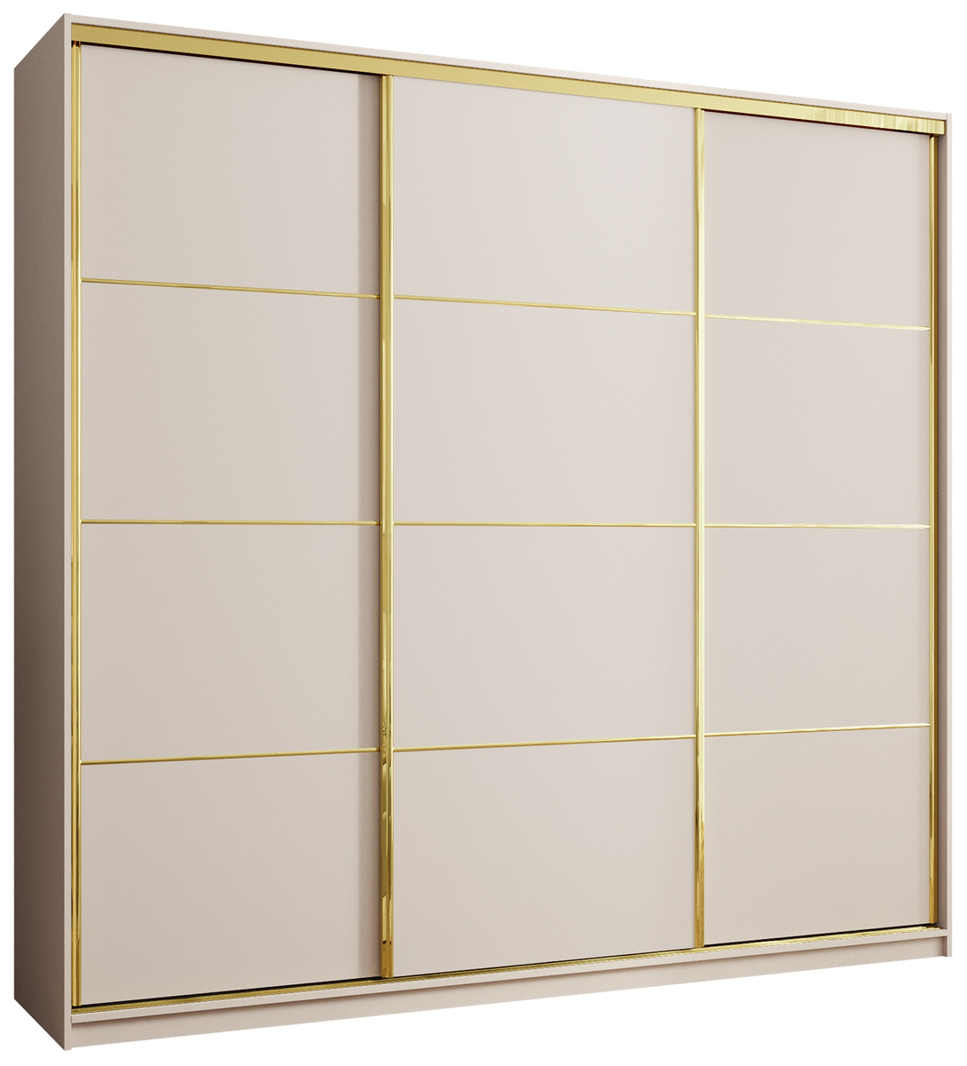 Szafa przesuwna 250 cm GOLD NEW MAX beż piaskowy