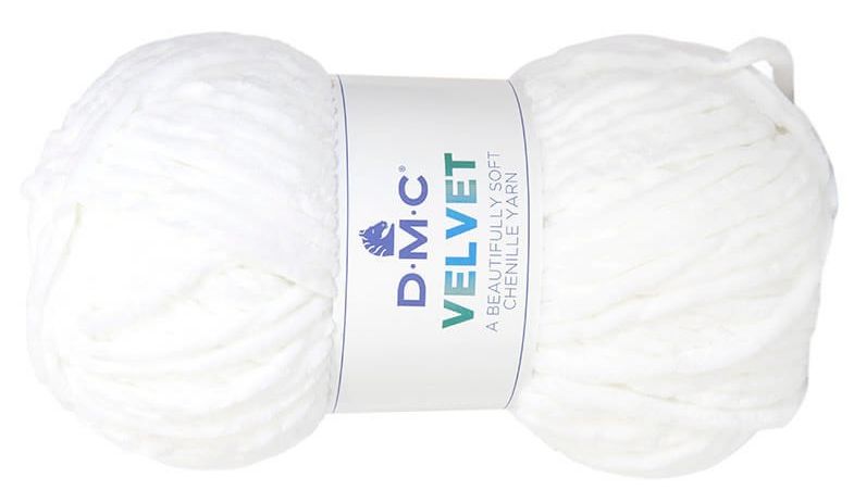 włóczka DMC VELVET 100gr. kol. 002 biały