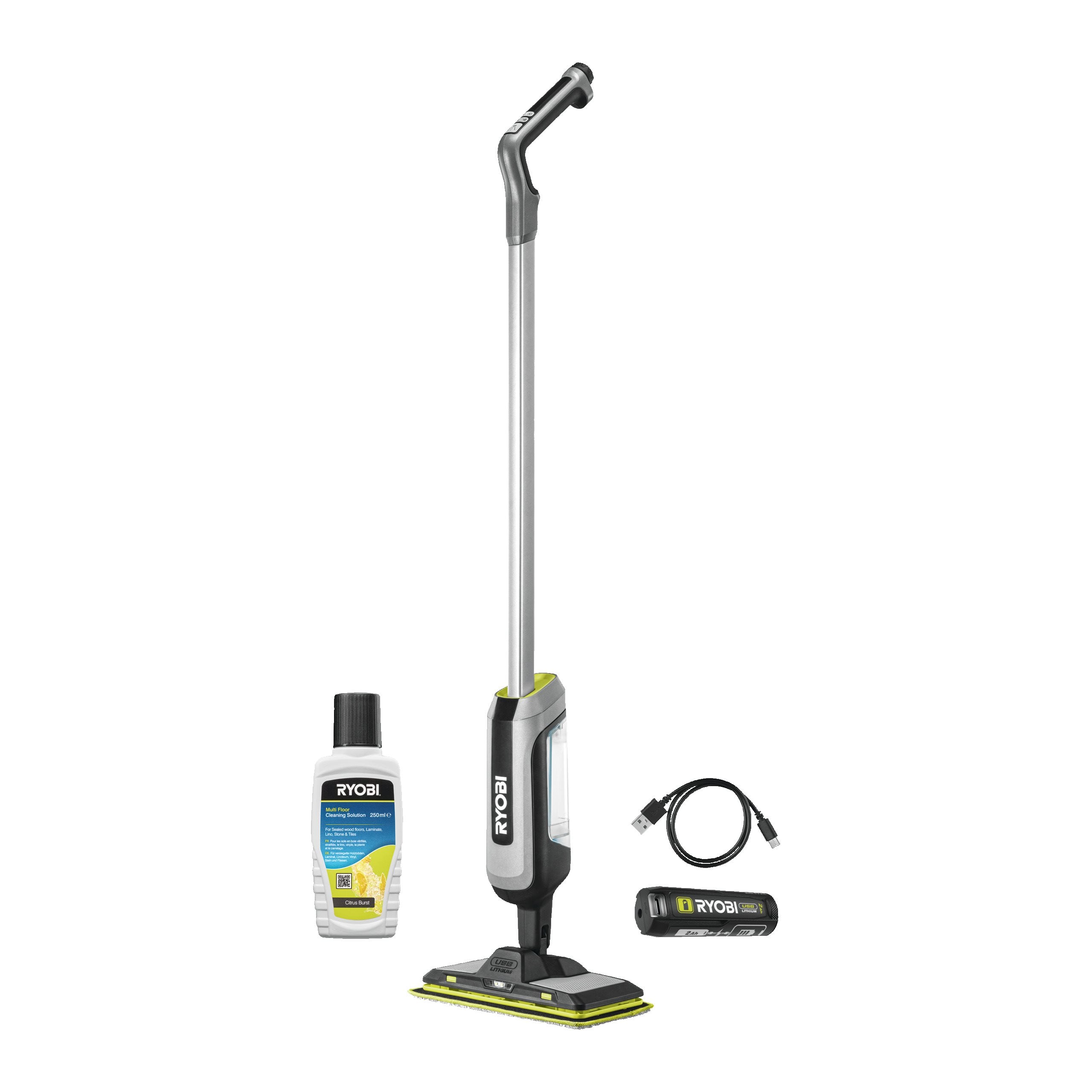 Mop Power Spray wibracyjny ze spryskiwaczem 4V USB Lithium z akumulatorem 2.0 Ah i ładowarką