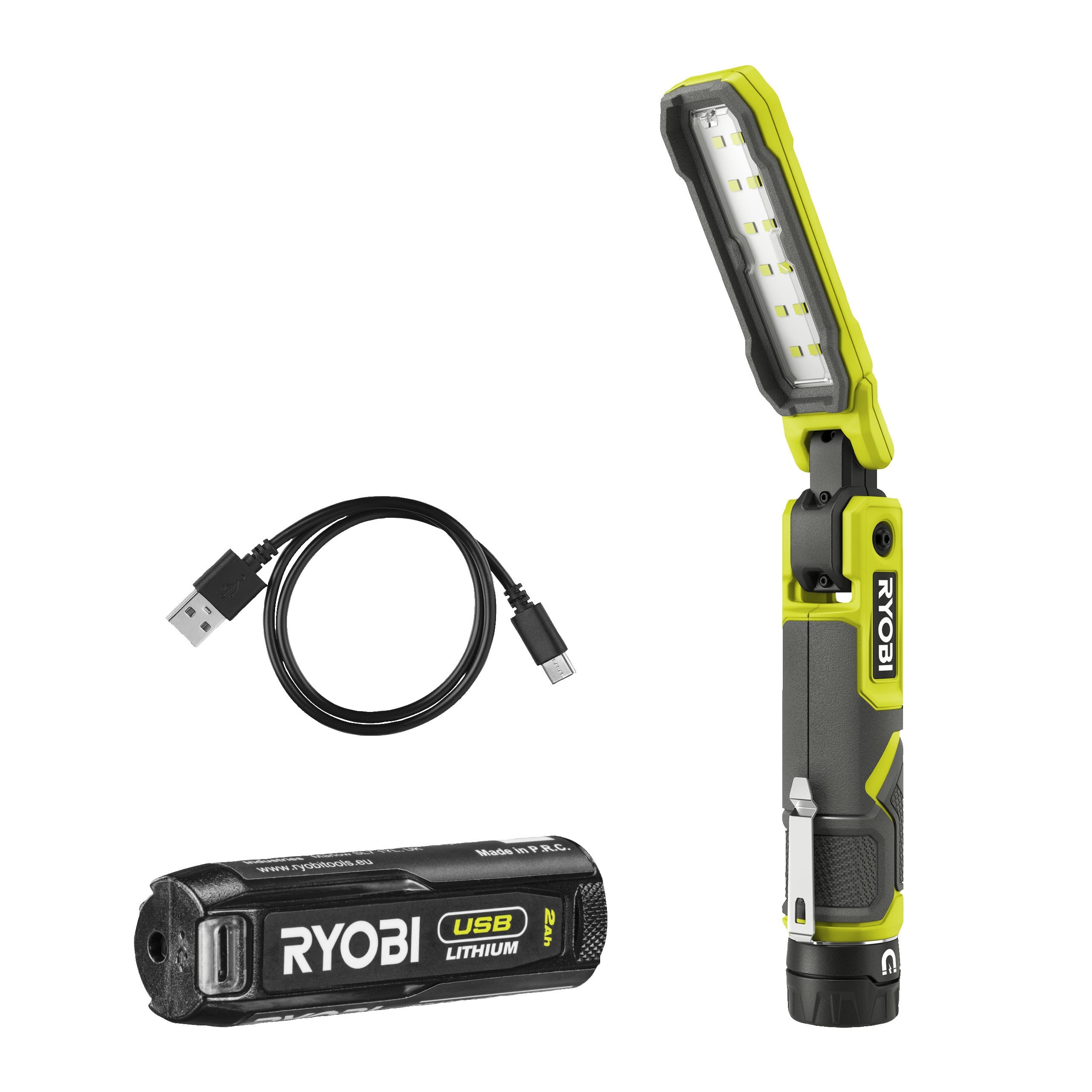 Lampa 4V USB Lithium z akumulatorem 2.0Ah i kablem do ładowania