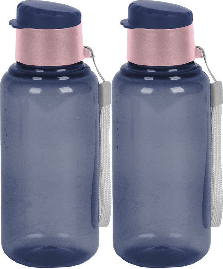 2x Bidon na wodę Paso, 500ml, bez BPA, granatowy