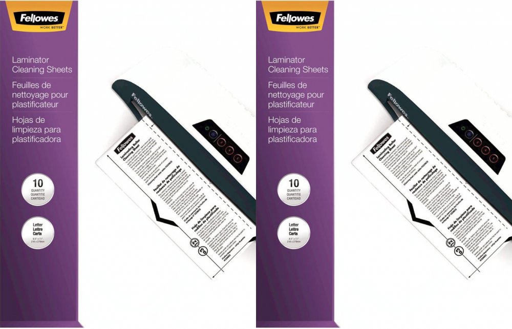 2x Arkusz czyszczący do laminatora Fellowes, carrier, A4, 10 sztuk