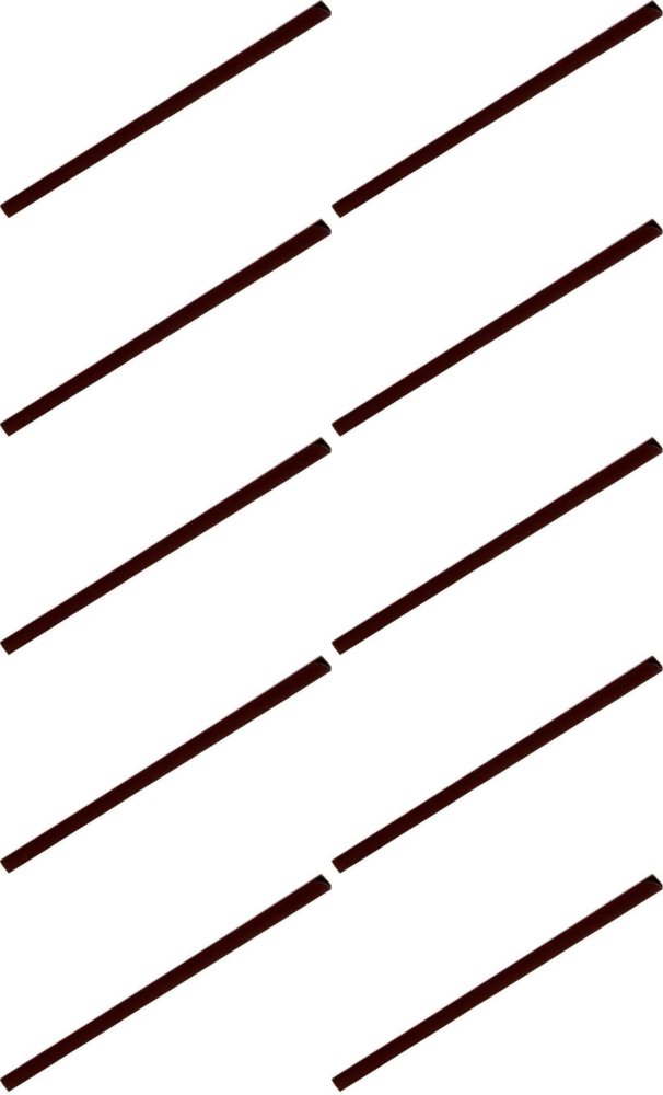 10x Listwa wsuwana Argo Standard, 9/10mm, do 50 kartek, 50 sztuk czarne