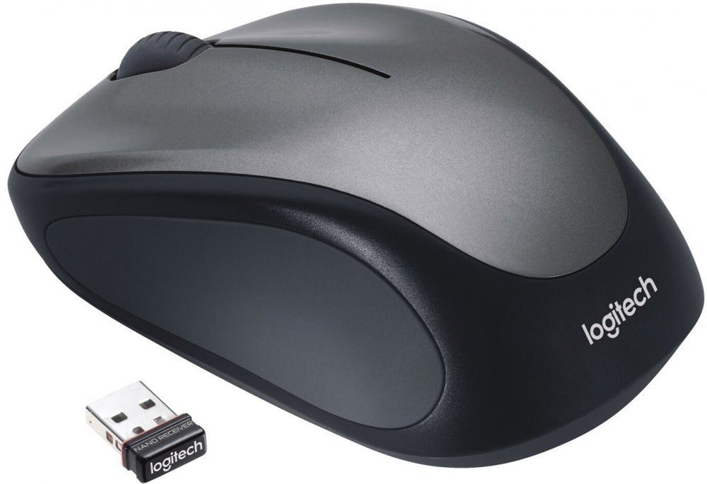 Myszka bezprzewodowa Logitech M235, optyczna, szary
