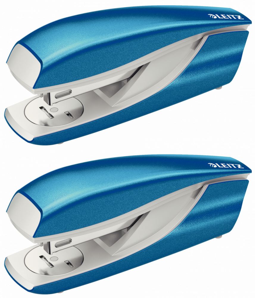 2x Zszywacz Leitz NeXXt Series, do 30 kartek, metaliczny niebieski