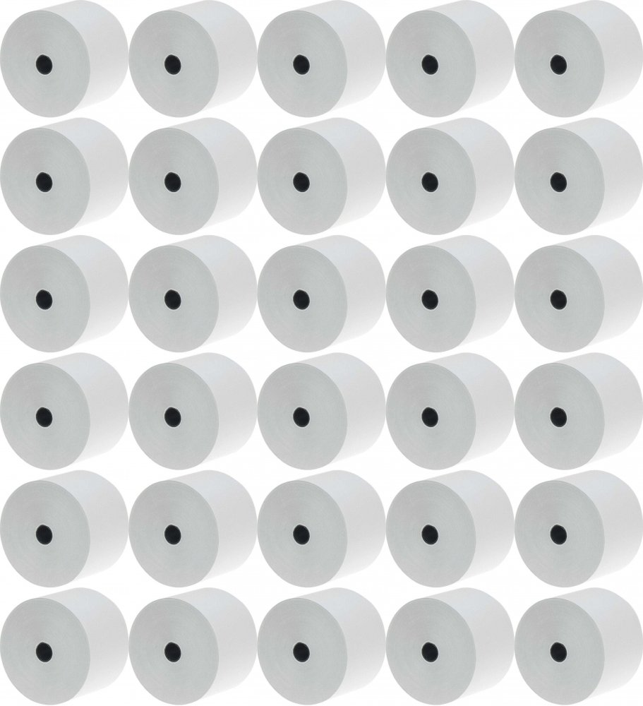 72x Rolka termiczna Drescher Polska Sp. z o.o., 57mmx100m, 48g/m2, biały