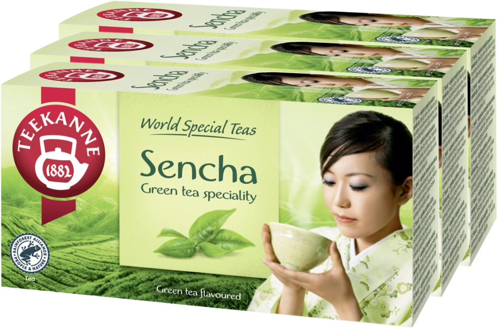 3x herbata zielona smakowa w kopertach Teekanne Sencha Royal, 20 sztuk x 1.75g