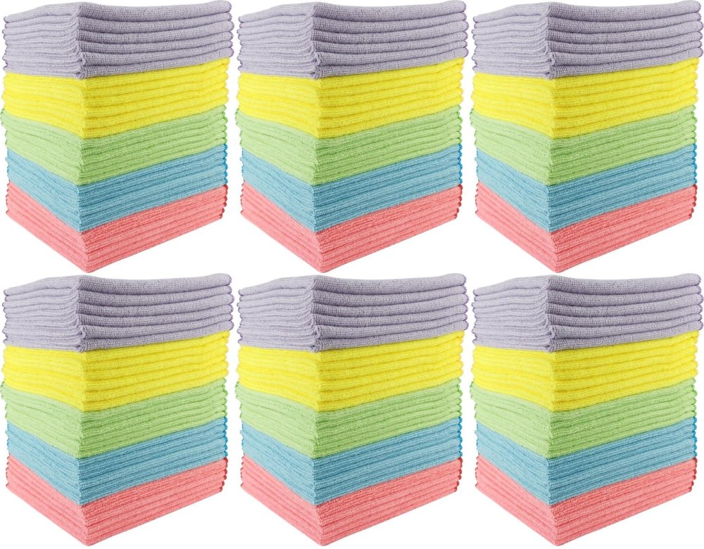 6x Ściereczki z mikrofibry Idea Home by Leviatan, 30x30cm, 30 sztuk, mix kolorów