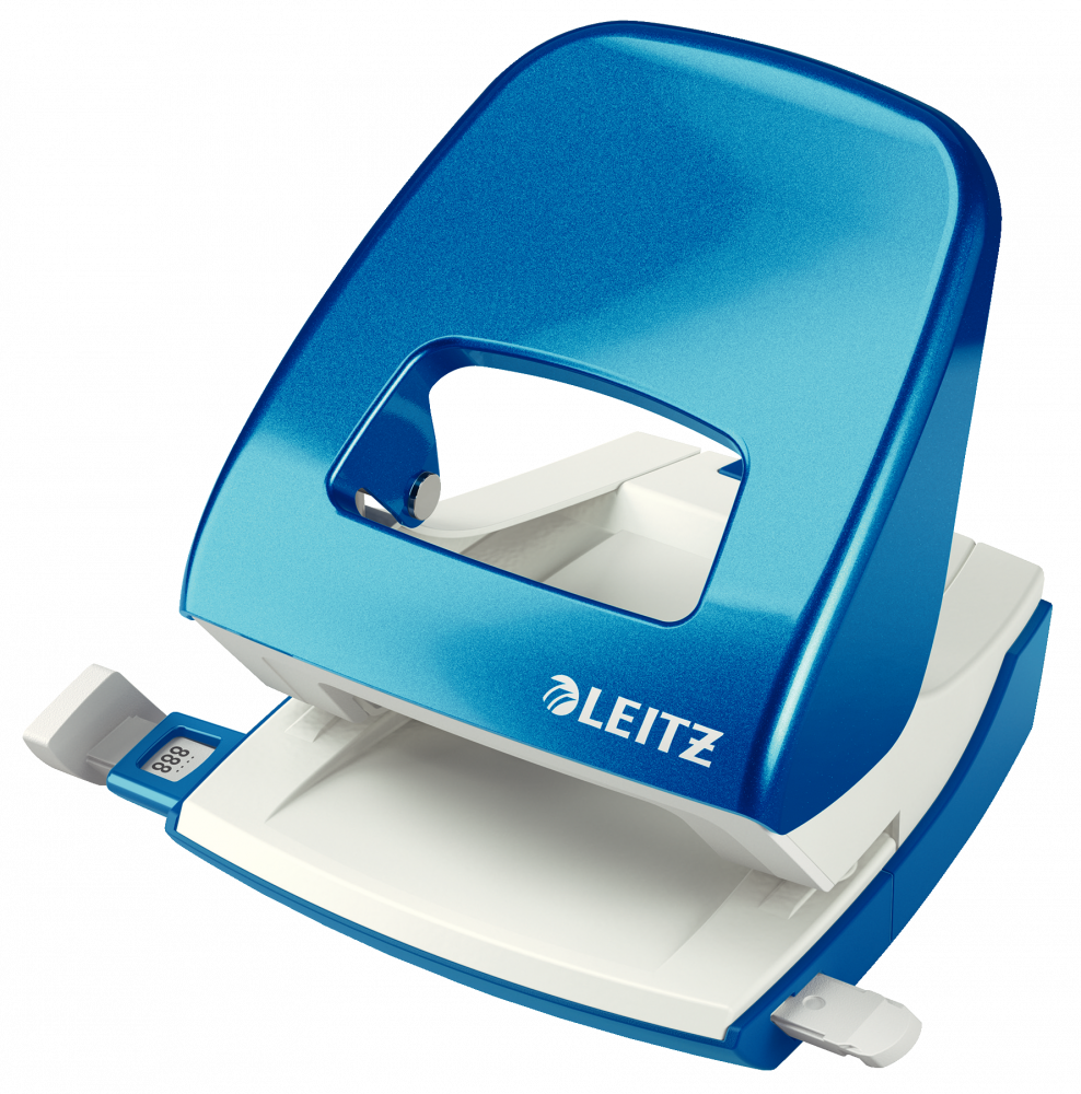 Dziurkacz Leitz Wow NeXXt, do 30 kartek, metaliczny niebieski