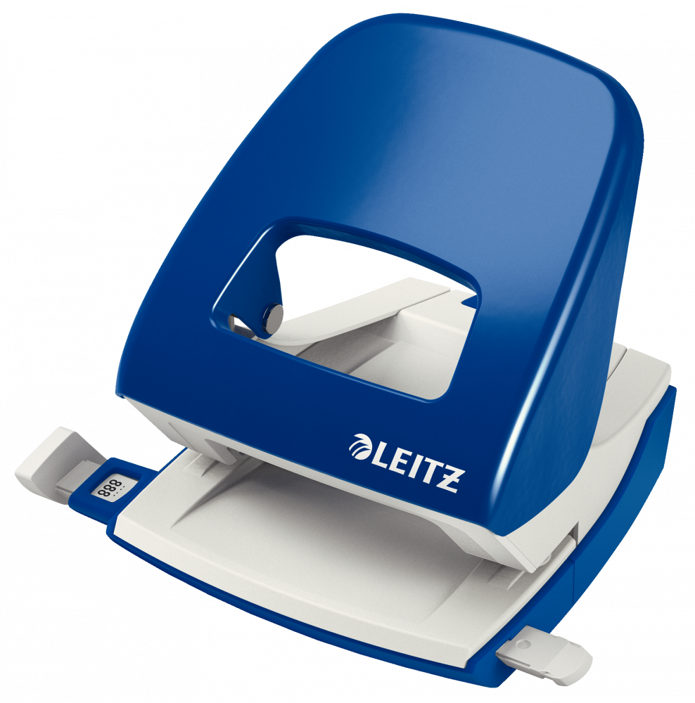 Dziurkacz Leitz New NeXXt, duży, do 30 kartek, niebieski
