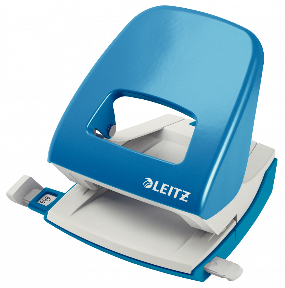 Dziurkacz Leitz New NeXXt, duży, do 30 kartek, jasnoniebieski