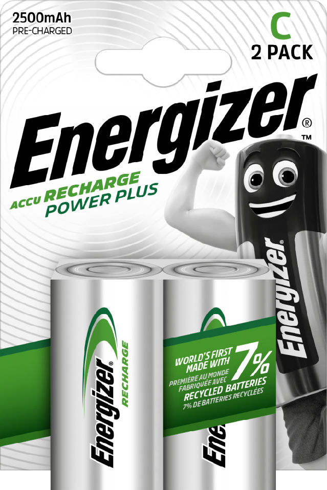 Outlet: USZKODZONE OPAKOWANIE Akumulator Energizer, C HR14, 2500 mAh, 2 sztuki