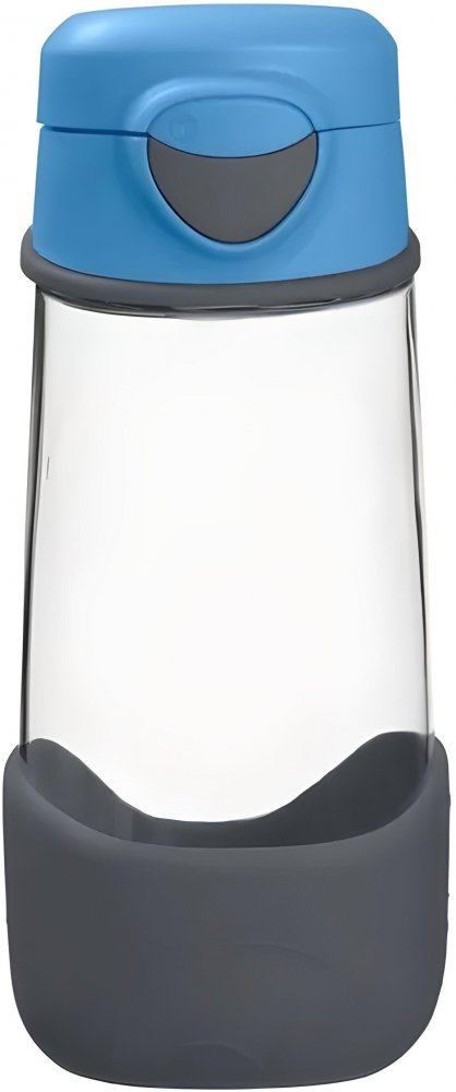 Bidon na wodę B.Box, z ustnikiem, tritan, 450 ml, Blue Slate