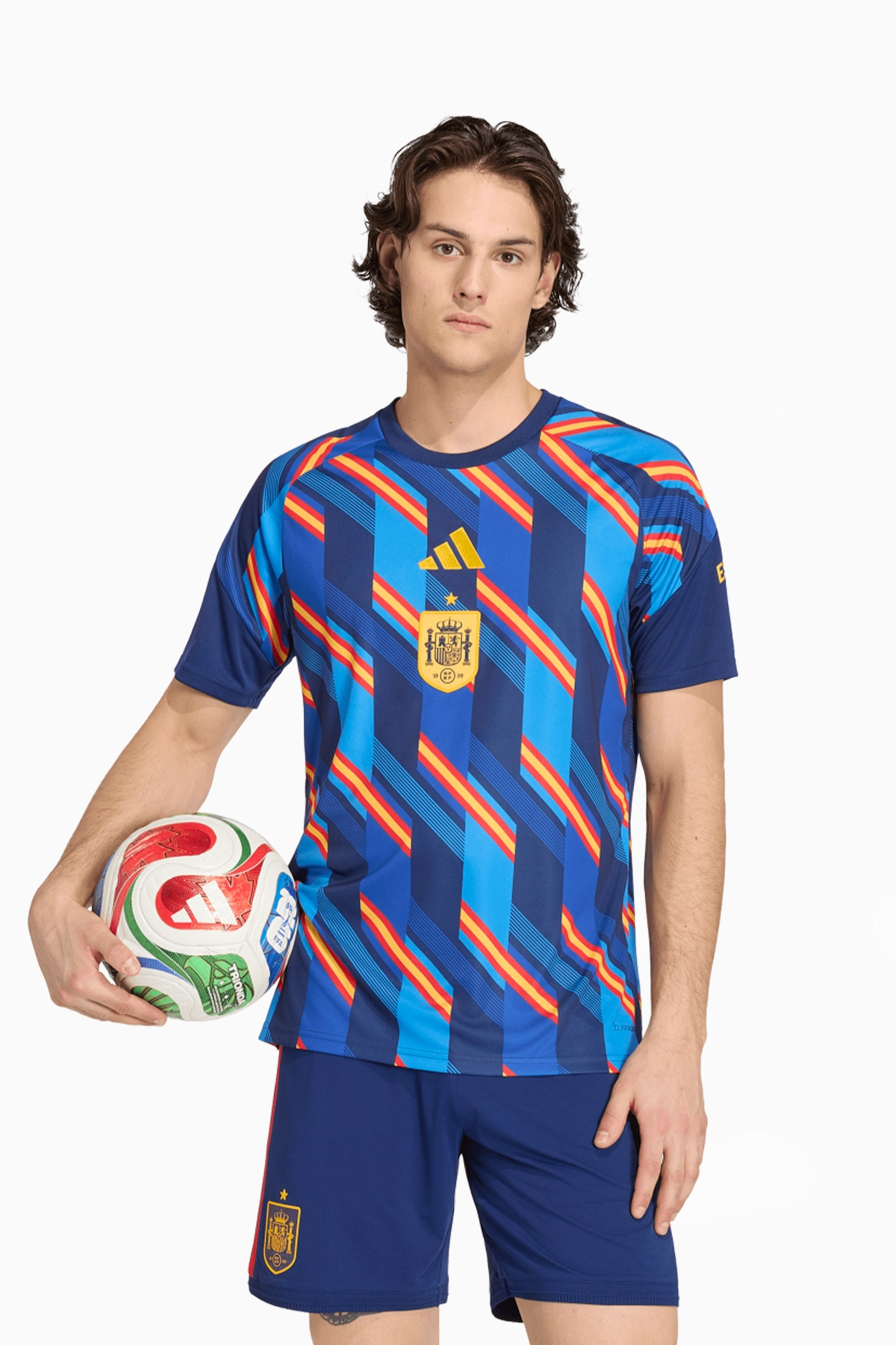 Koszulka Reprezentacji Hiszpanii adidas 2026 Pre-Match - Niebieski