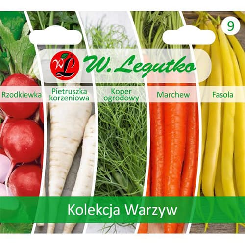 1 kus, Kolekce Zeleniny polské, 5 odrůd - : Monžstvo balíkov: 1 kus