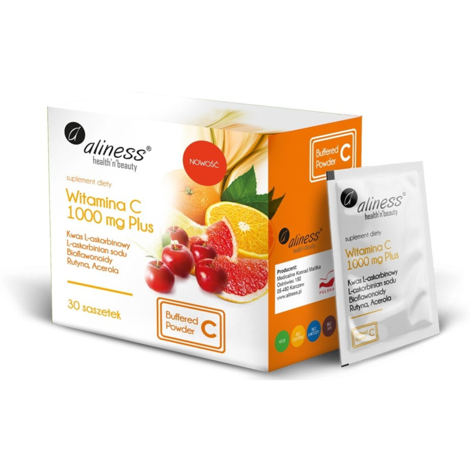 Aliness, witamina c 1000 mg, 30 saszetek