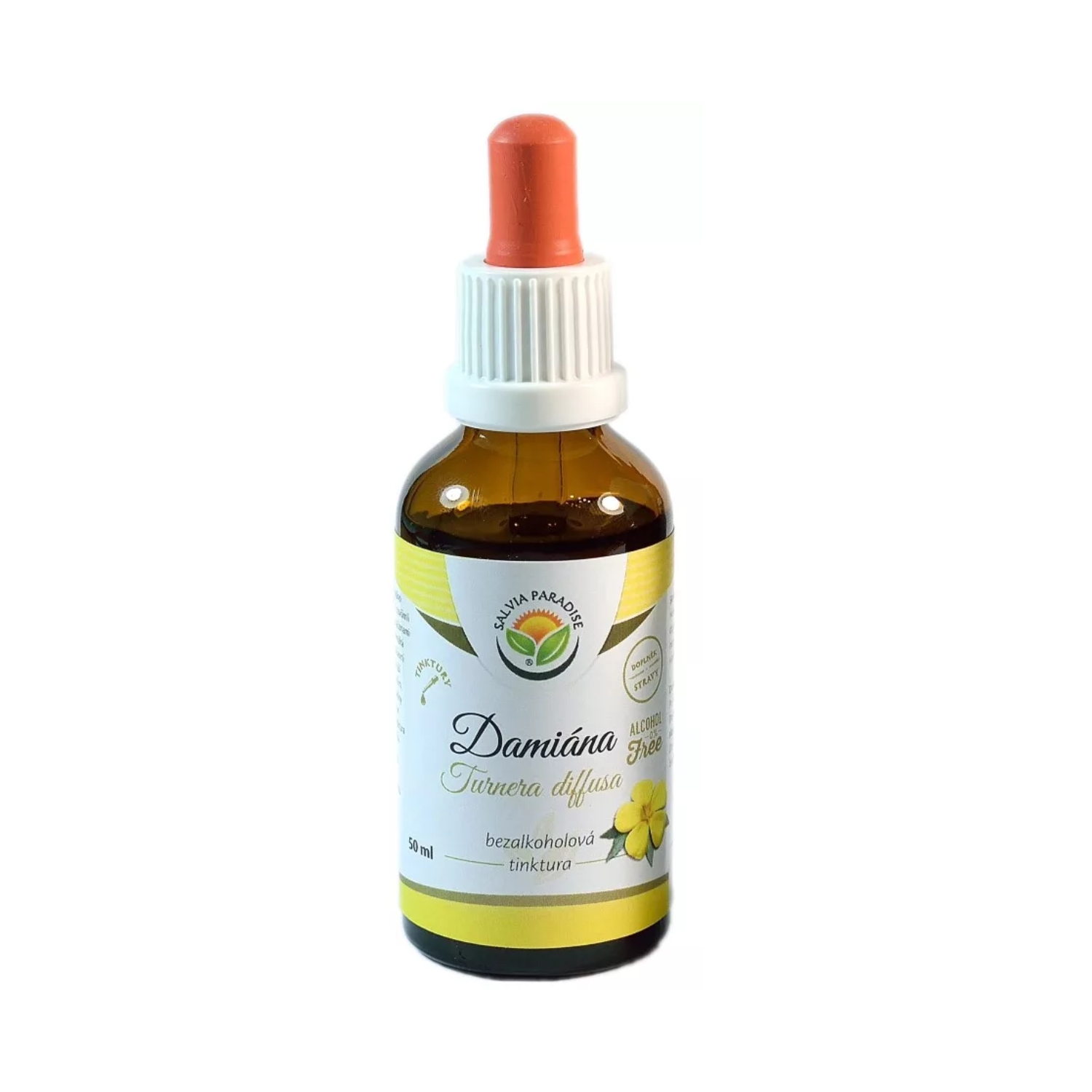 Salvia damiana, krople, bez alkoholu, 50 ml
