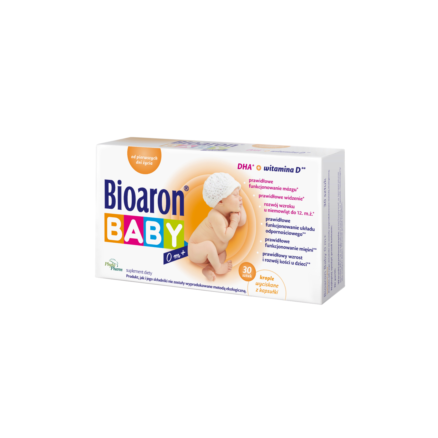 Biaron baby - witaminy i minerały dla dzieci 0m+, 30 kapsułek twist-off