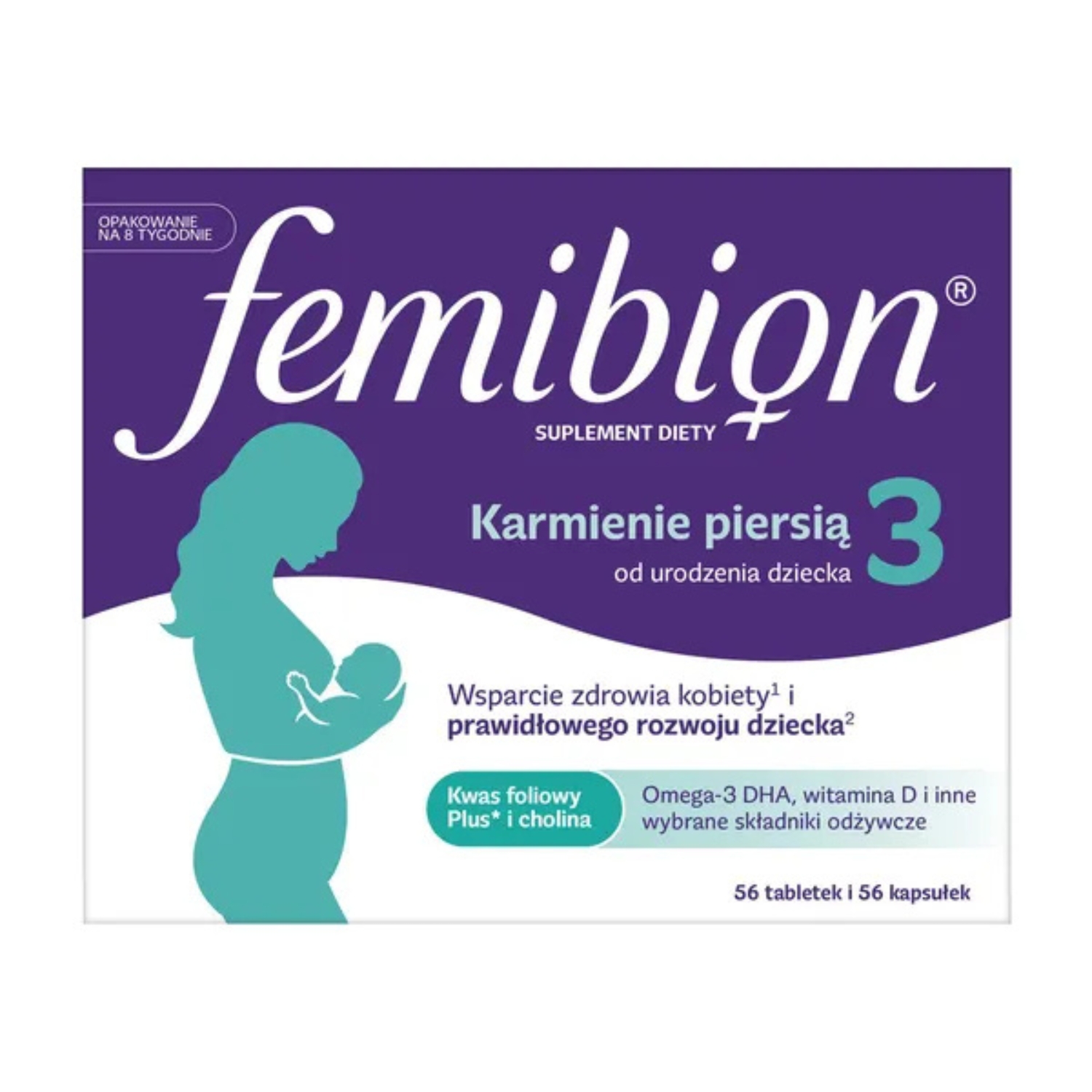 Femibion 3 karmienie piersią, 56 tabletek + 56 kapsułek