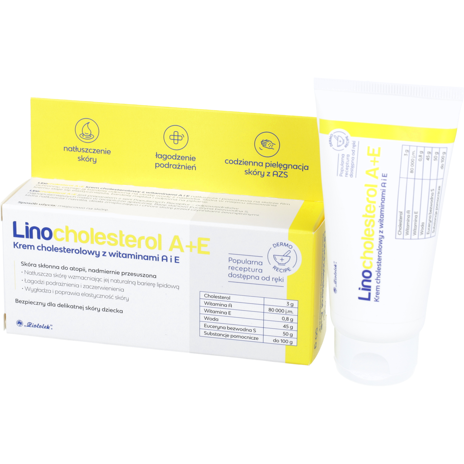 Linocholesterol a+e - krem cholesterolowy z witaminami a i e, 50 g