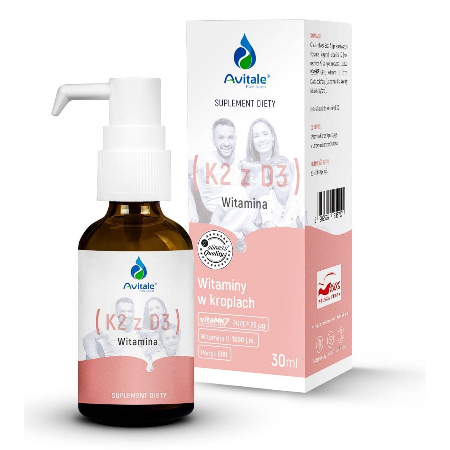 Avitale witamina k2+d3, 30 ml
