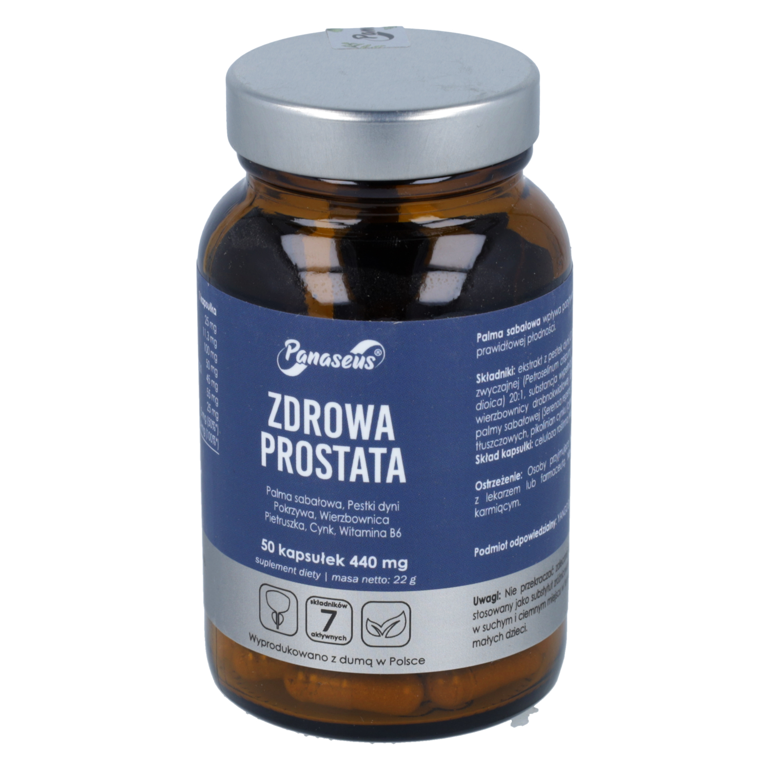 Panaseus zdrowa prostata, 50 kapsułek