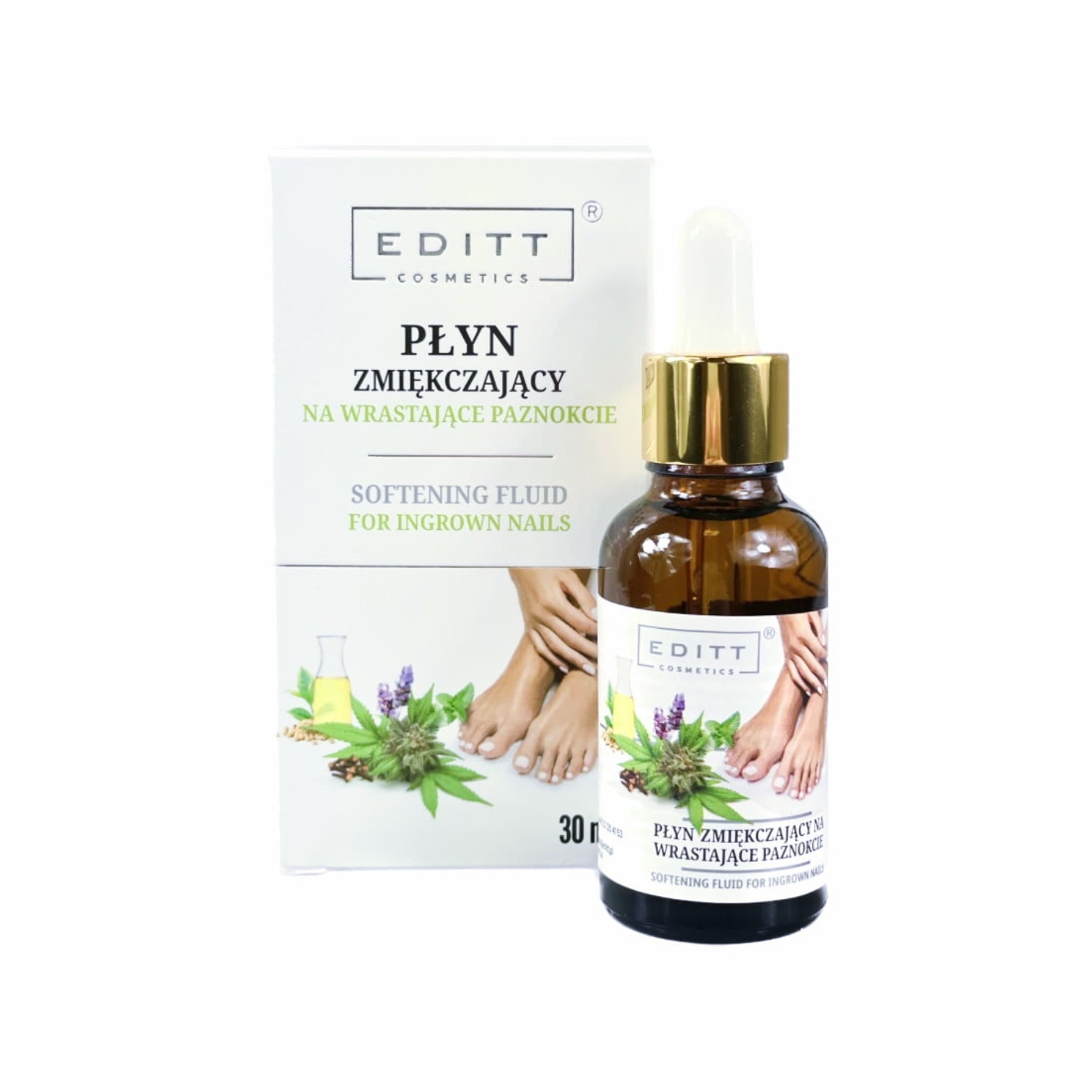 Editt - płyn zmiękczający na wrastające paznokcie, 30 ml