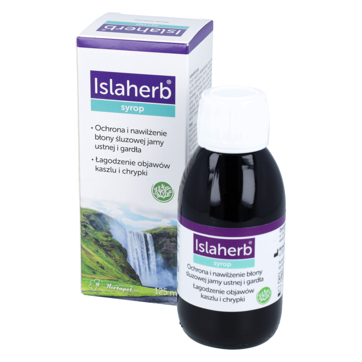 Herbapol wrocław - islaherb syrop łagodzący objawy kaszlu i chrypki, 125 ml (data ważności: 30.09.2026)