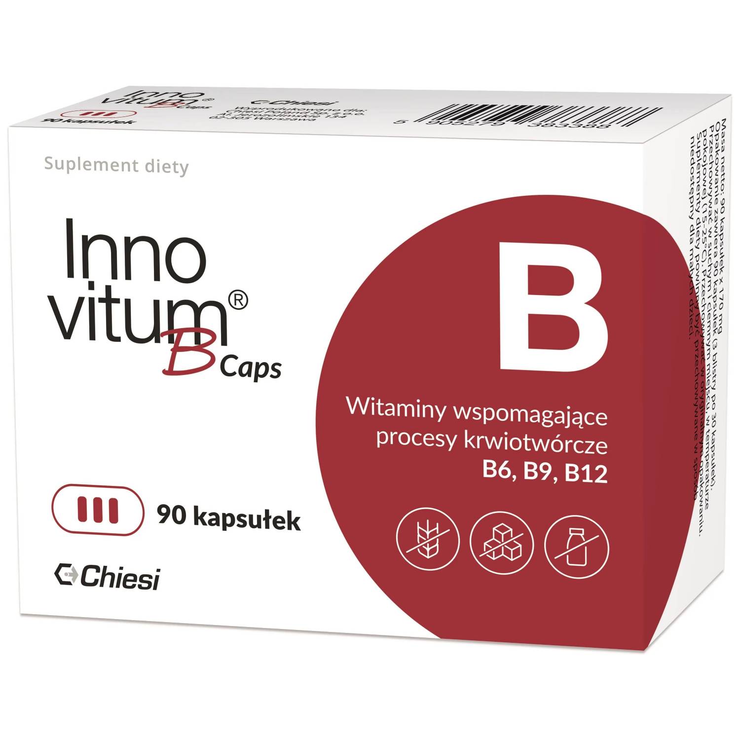 Innovitum b caps, 90 kapsułek (data ważności: 30.09.2026)