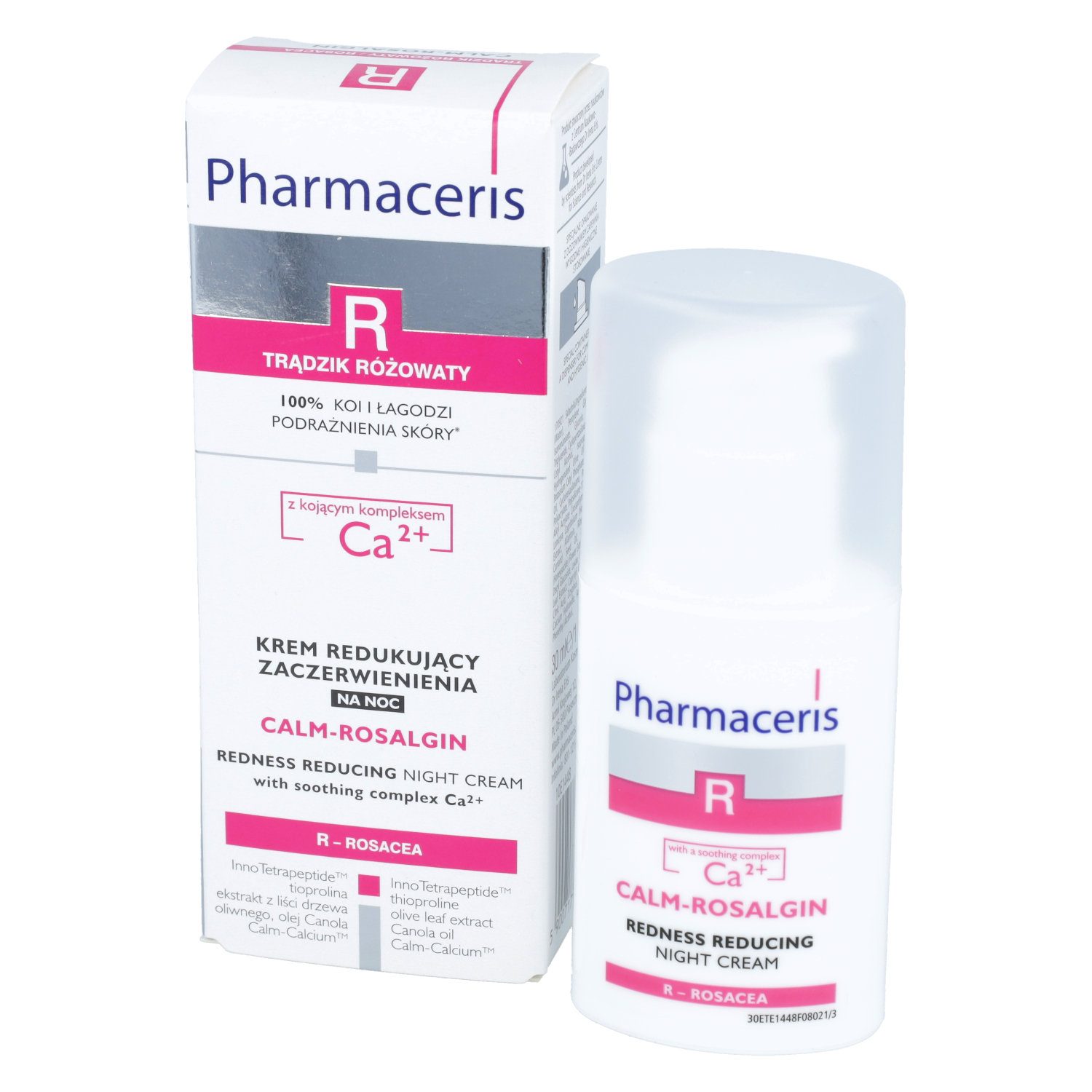 Pharmaceris r calm-rosalgin - krem redukujący zaczerwienienia na noc, 30 ml