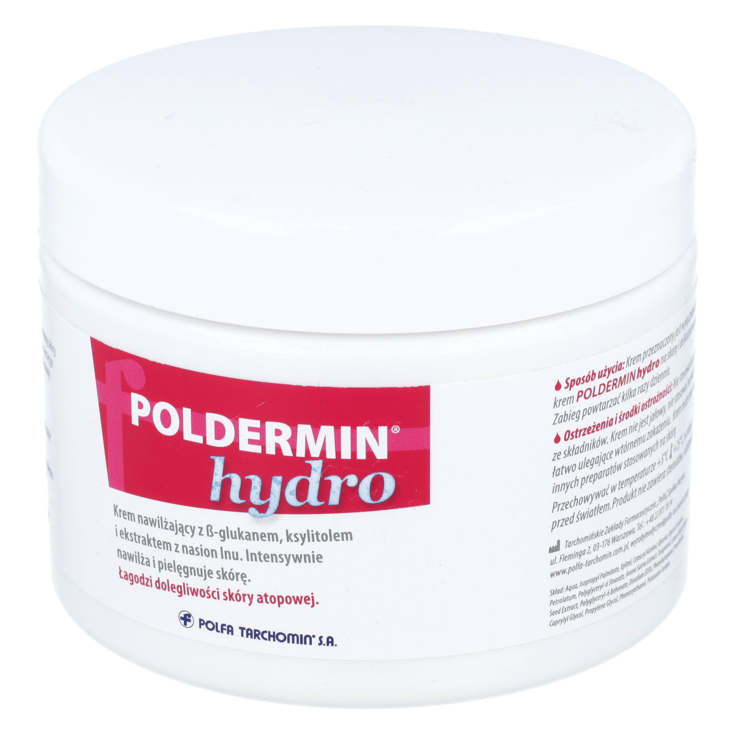 Poldermin hydro - krem nawilżający beta-glukanem i ksylitolem, 500 g
