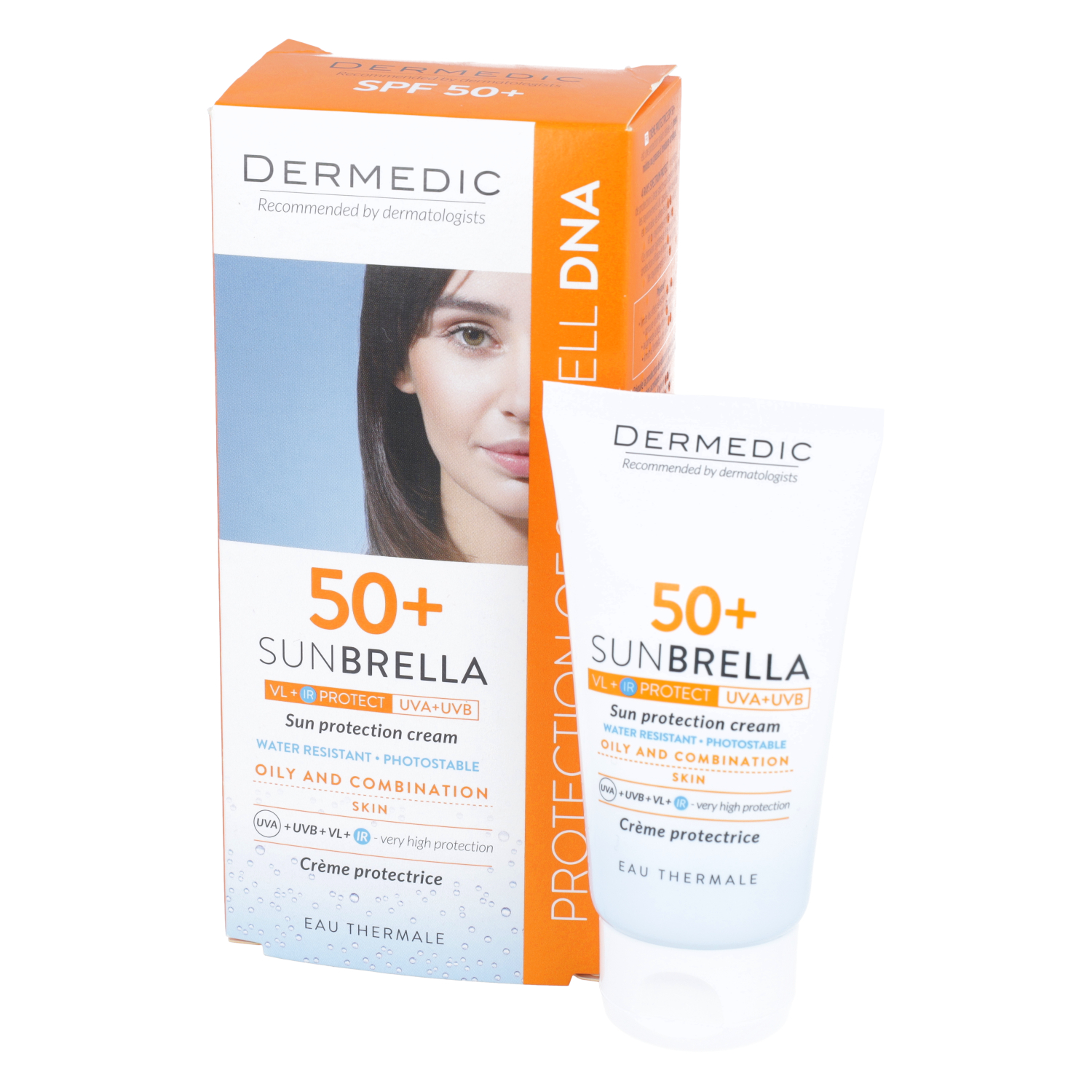 Dermedic sunbrella - krem ochronny, skóra tłusta i mieszana, spf 50+, 50 g